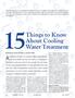 15Things to Know. About Cooling Water Treatment. An objective evaluation of competing cooling water proposals