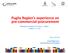Puglia Region s experience on pre-commercial-procurement