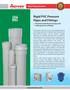 Rigid PVC Pressure Pipes and Fittings