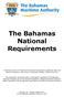 The Bahamas National Requirements