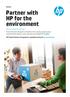 Partner with HP for the environment