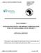 MOZAMBIQUE INTEGRATED STUDY AND PROJECT PREPARATION FOR COFAMOSA IRRIGATION PROJECT APPRAISAL REPORT