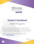 Student Handbook MSW Program