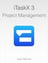 itaskx 3 Project Management User Manual