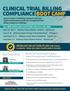 CLINICAL TRIAL BILLING COMPLIANCE BOOT CAMP