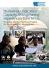 Biodiversity Indicators Capacity Strengthening: experiences from Africa Progress, lessons learnt and needs for future indicator development
