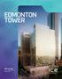 EDMONTON TOWER. FOR LEASE Avenue NW Edmonton, AB