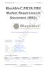 Blackblot PMTK PRM Market Requirements Document (MRD) <Comment: Replace the Blackblot logo with your company logo.>