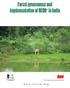 Forest governance and implementation of REDD+ in India