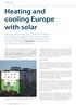 Heating and cooling Europe with solar