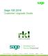 Sage Customer Upgrade Guide