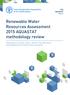 Renewable Water Resources Assessment 2015 AQUASTAT methodology review