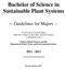 Bachelor of Science in Sustainable Plant Systems
