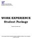 WORK EXPERIENCE Student Package