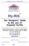 The Designers' Guide to the use of Expamet Hy-Rib
