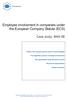Employee involvement in companies under the European Company Statute (ECS)