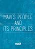 MAVI S PEOPLE AND ITS PRINCIPLES