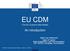 EU CDM (The EU Customs Data Model)