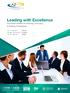 Leading with Excellence Successful Models for Planning, Executing & Building Partnerships