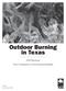 Outdoor Burning in Texas. Field Operations Texas Commission on Environmental Quality