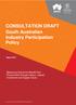 CONSULTATION DRAFT South Australian Industry Participation Policy