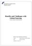 Benefits and Challenges with Global Sourcing. A study of large Swedish businesses