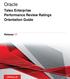 Taleo Enterprise Performance Review Ratings Orientation Guide Release 17