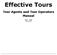 Effective Tours. Tour Agents and Tour Operators Manual