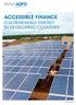 PROJECT FACILITY ACCESSIBLE FINANCE FOR RENEWABLE ENERGY IN DEVELOPING COUNTRIES. Photograph: AMADER