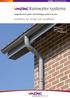 Rainwater systems. Guidelines for design and installation. Comprehensive gutter and downpipe systems in zinc RAINWATER SYSTEMS