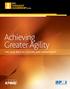 Achieving Greater Agility THE VITAL ROLE OF CULTURE AND COMMITMENT