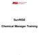 SunRISE. Chemical Manager Training