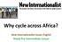 Why cycle across Africa? New Internationalist Easier English Ready Pre-Intermediate Lesson