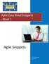 Agile Easy Read Snippets - Book 1. Agile Snippets. David Geoffrey Litten Agile Primer
