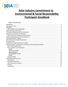 Solar Industry Commitment to Environmental & Social Responsibility: Participant Handbook Table of Contents