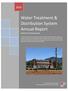 Water Treatment & Distribution System Annual Report District of Invermere