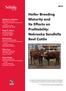 Heifer Breeding Maturity and Its Effects on Profitability: Nebraska Sandhills Beef Cattle