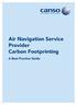 Air Navigation Service Provider Carbon Footprinting
