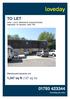 TO LET. 1,367 sq ft (127 sq m) Warehouse/industrial unit. Units 1 and 2, Blackworth Industrial Estate, Highworth, Nr Swindon, SN6 7NA