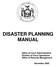 DISASTER PLANNING MANUAL. Office of Court Administration Division of Court Operations Office of Records Management