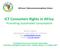 ICT Consumers Rights in Africa: Promoting Sustainable Consumption