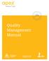 Quality Management Manual