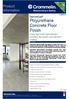 Product Information. DiamondCoat Polyurethane Concrete Floor Finish Clear, high build, high abrasion resistant, decorative concrete floor coating