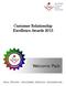Customer Relationship Excellence Awards 2013