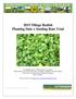 2015 Tillage Radish Planting Date x Seeding Rate Trial