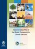 Implementation Plan of the Global Framework for Climate Services