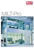 MILT-Pro. Built-in units and control centres for halls