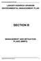 SECTION B LANGER HEINRICH URANIUM ENVIRONMENTAL MANAGEMENT PLAN MANAGEMENT AND MITIGATION PLANS (MMPS) Environmental Management Plan 2009