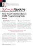 SoftwareUpdate. New Touch Interface Eases CMM Programming Tasks PASSWORD