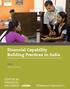 Financial Capability Building Practices in India AUTHOR